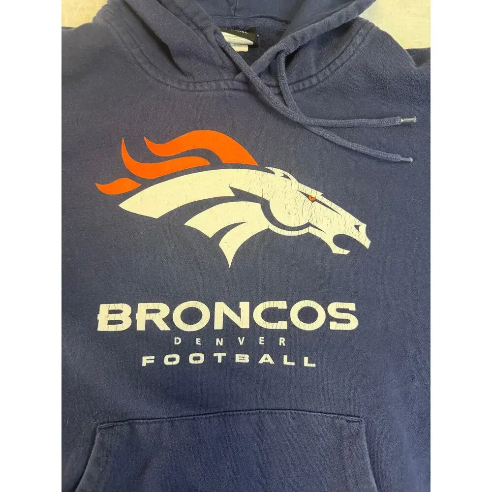 NFL Team Apparel Denver Broncos Pullover Hoodie